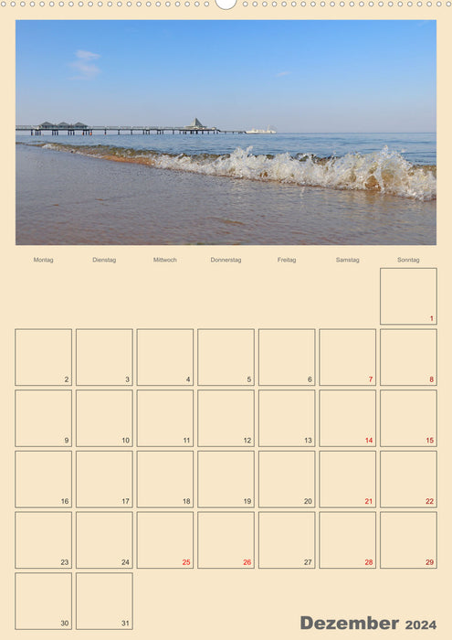 Usedom Baltic Sea - Appointment Planner (CALVENDO Premium Wall Calendar 2024) 