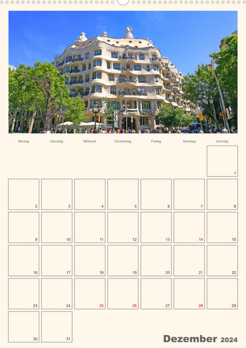 Valencia - Barcelona appointment planner (CALVENDO wall calendar 2024) 