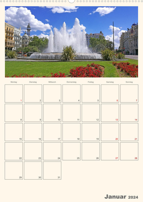Valencia - Barcelona appointment planner (CALVENDO Premium Wall Calendar 2024) 