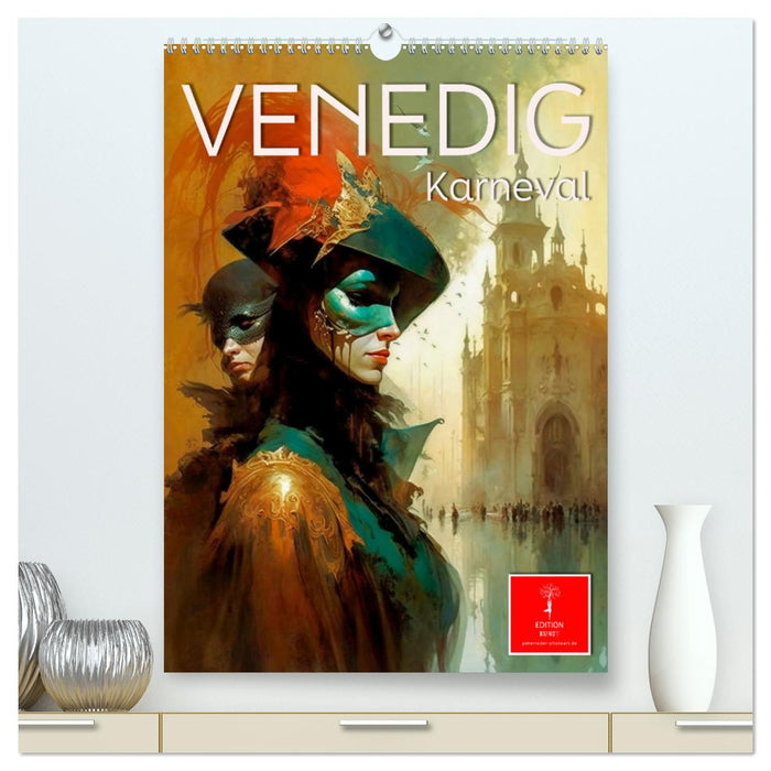 Venedig Karneval (CALVENDO Premium Wandkalender 2024)
