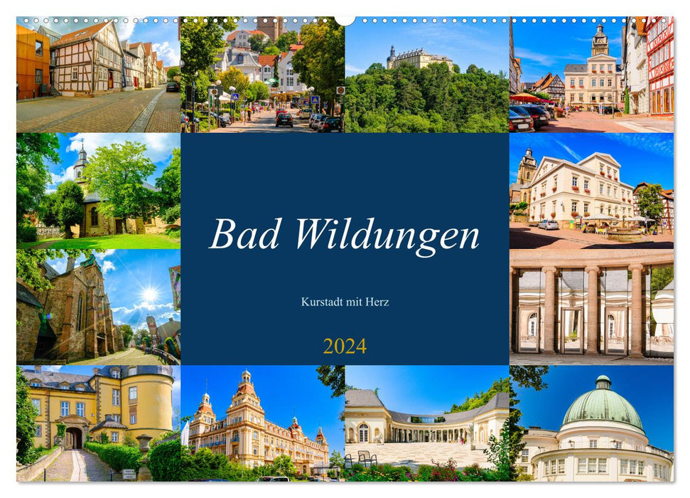 Bad Wildungen, ville thermale au cœur (calendrier mural CALVENDO 2024) 