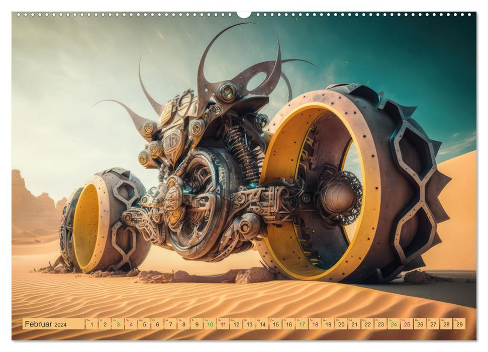 Bizzare Motorräder (CALVENDO Wandkalender 2024)