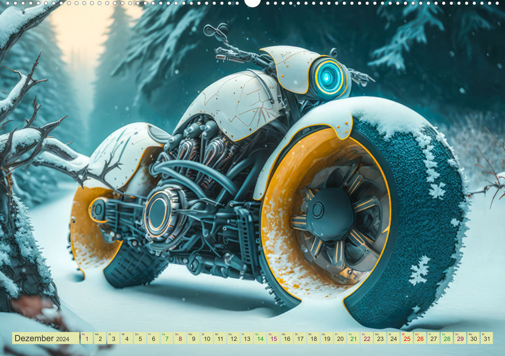 Bizzare Motorräder (CALVENDO Premium Wandkalender 2024)