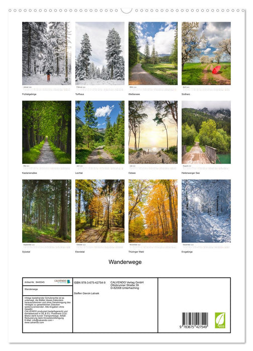 Wanderwege (CALVENDO Premium Wandkalender 2024)