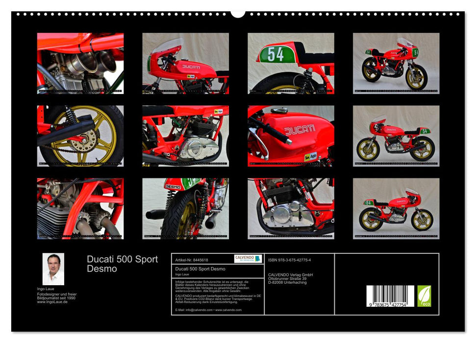 Ducati 500 Sport Desmo (CALVENDO Premium Wandkalender 2024)