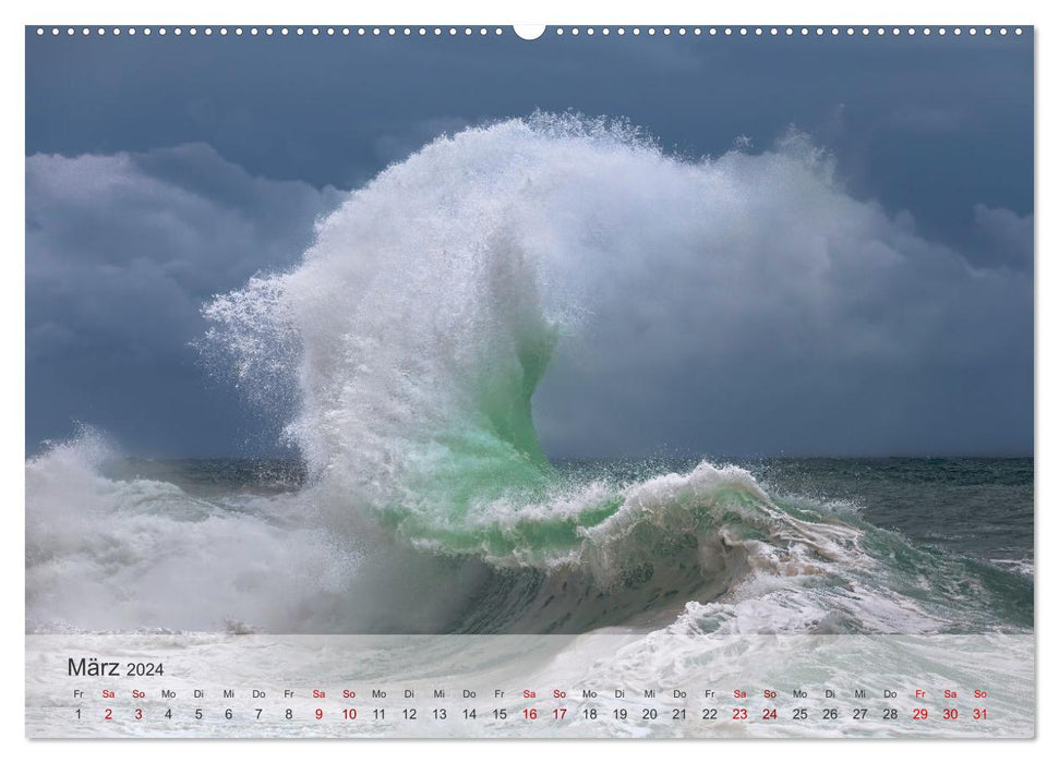 Concert de vagues (Calendrier mural CALVENDO Premium 2024) 