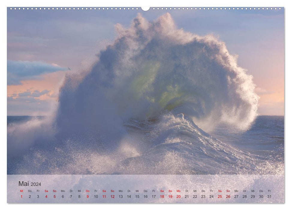 Concert de vagues (Calendrier mural CALVENDO Premium 2024) 