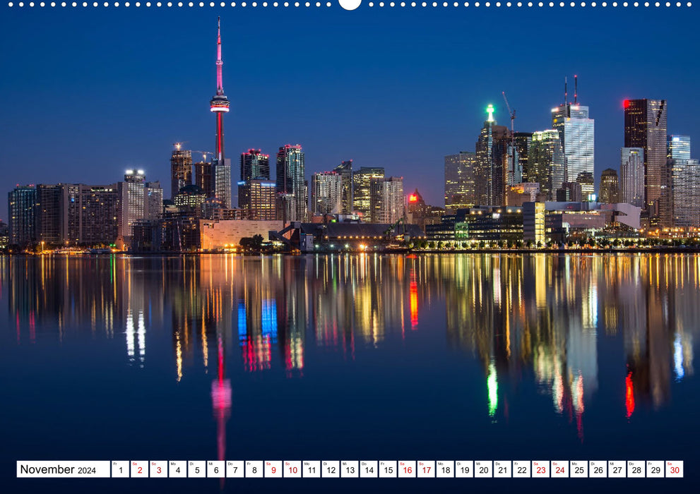 Skylines of the most beautiful metropolises worldwide (CALVENDO wall calendar 2024) 