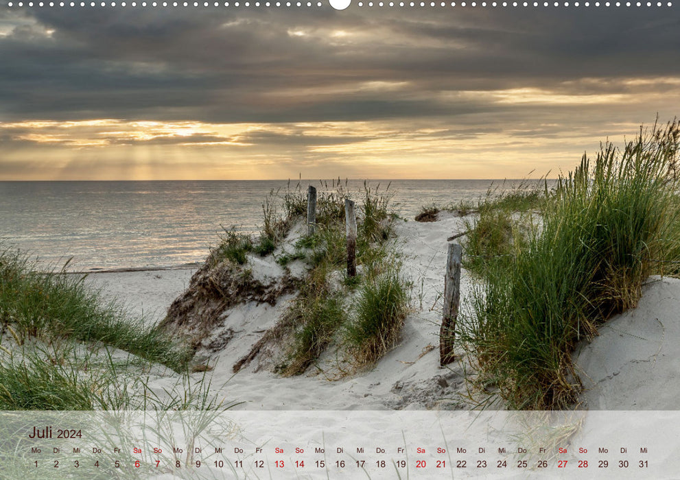 Moin Moin Beautiful hours on the Baltic Sea beach (CALVENDO wall calendar 2024) 