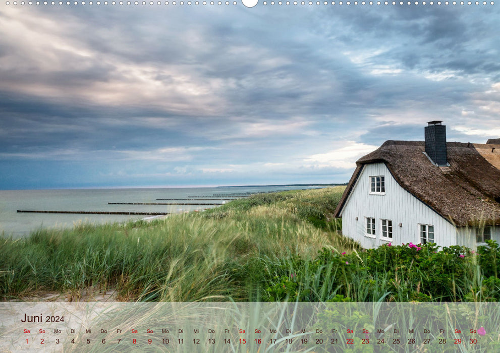 Moin Moin Belles heures sur la plage de la mer Baltique (Calvendo Premium Wall Calendar 2024) 
