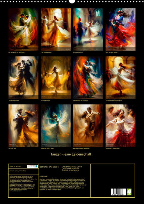 Danser - une passion (Calendrier mural CALVENDO 2024) 