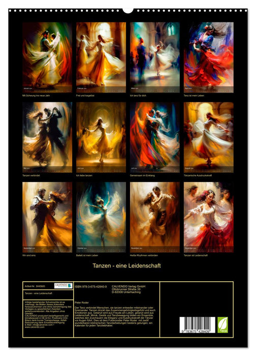 Tanzen - eine Leidenschaft (CALVENDO Premium Wandkalender 2024)