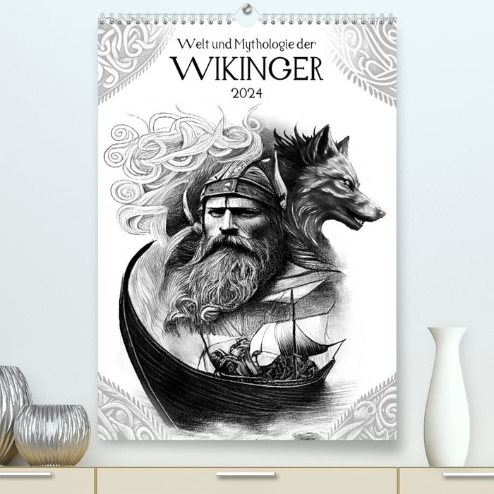 World and mythology of the Vikings (CALVENDO Premium Wall Calendar 2024) 