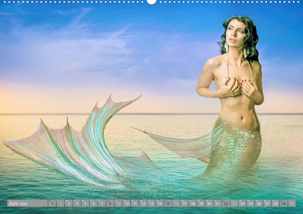 Créatures magiques sirènes (Calvendo Premium Wall Calendar 2024) 