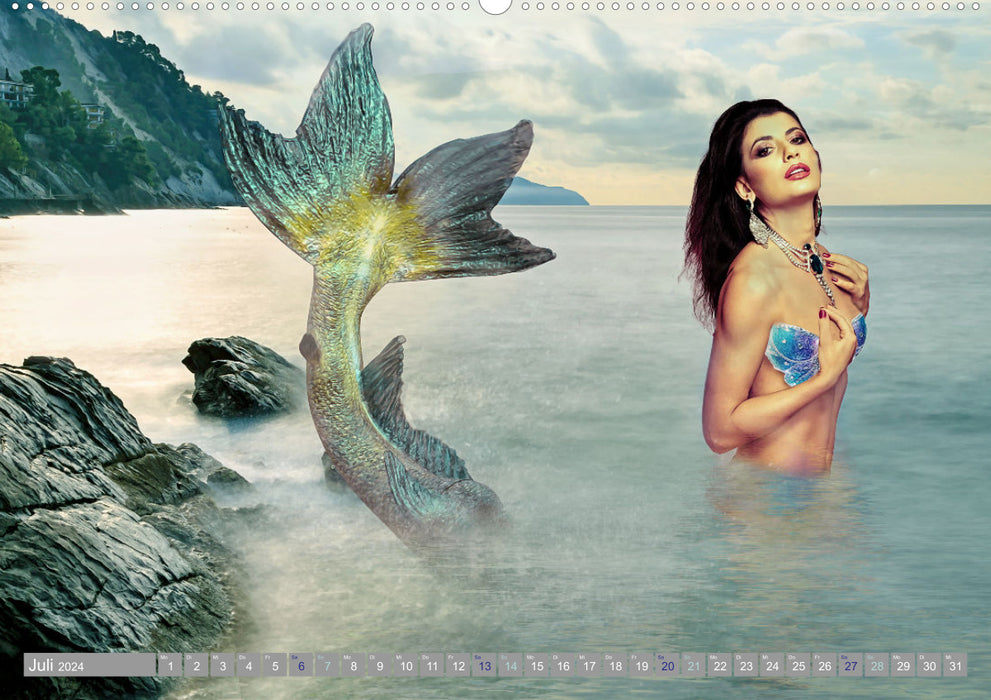 Créatures magiques sirènes (Calvendo Premium Wall Calendar 2024) 