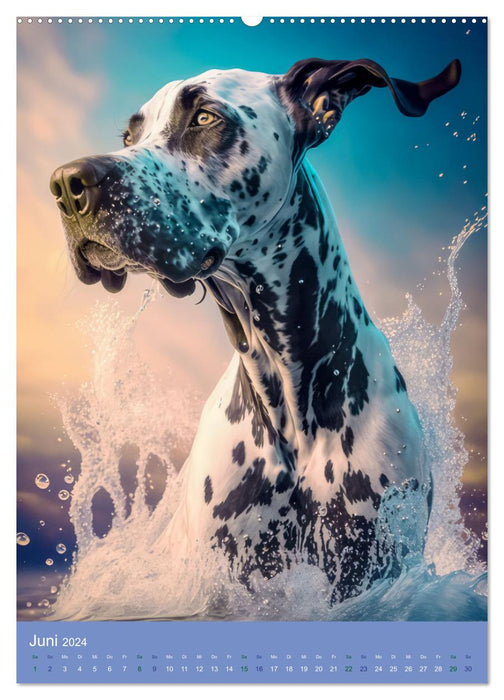 Hunde mit Temperament (CALVENDO Wandkalender 2024)
