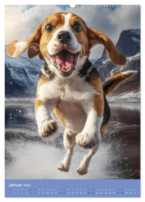 Hunde mit Temperament (CALVENDO Premium Wandkalender 2024)