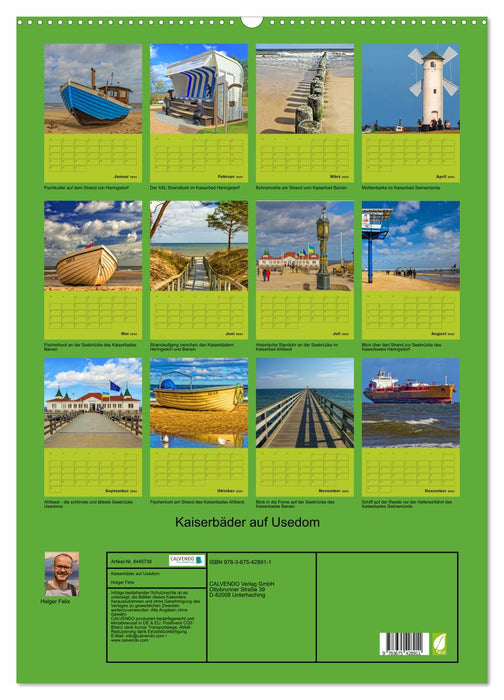 Kaiserbäder auf Usedom (CALVENDO Wandkalender 2024)