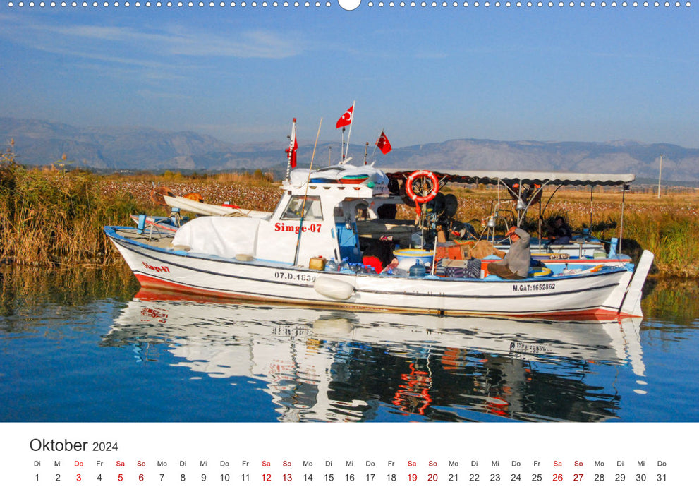 Flussfahrt in Manavgat (CALVENDO Wandkalender 2024)