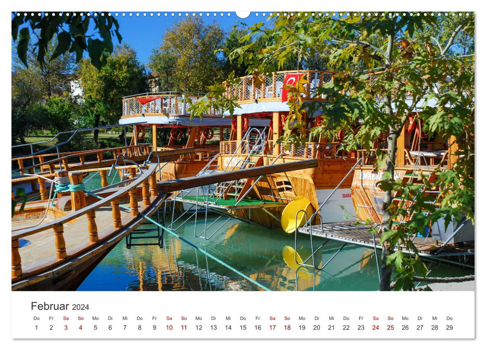 Flussfahrt in Manavgat (CALVENDO Wandkalender 2024)