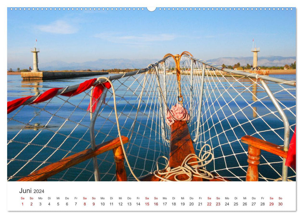Flussfahrt in Manavgat (CALVENDO Premium Wandkalender 2024)