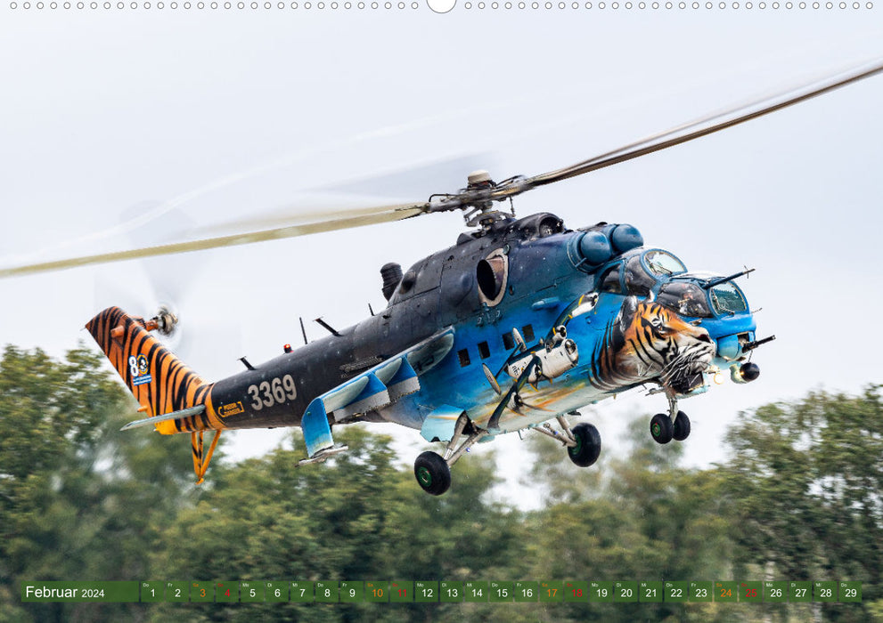 Hélicoptère en action (Calendrier mural CALVENDO 2024) 
