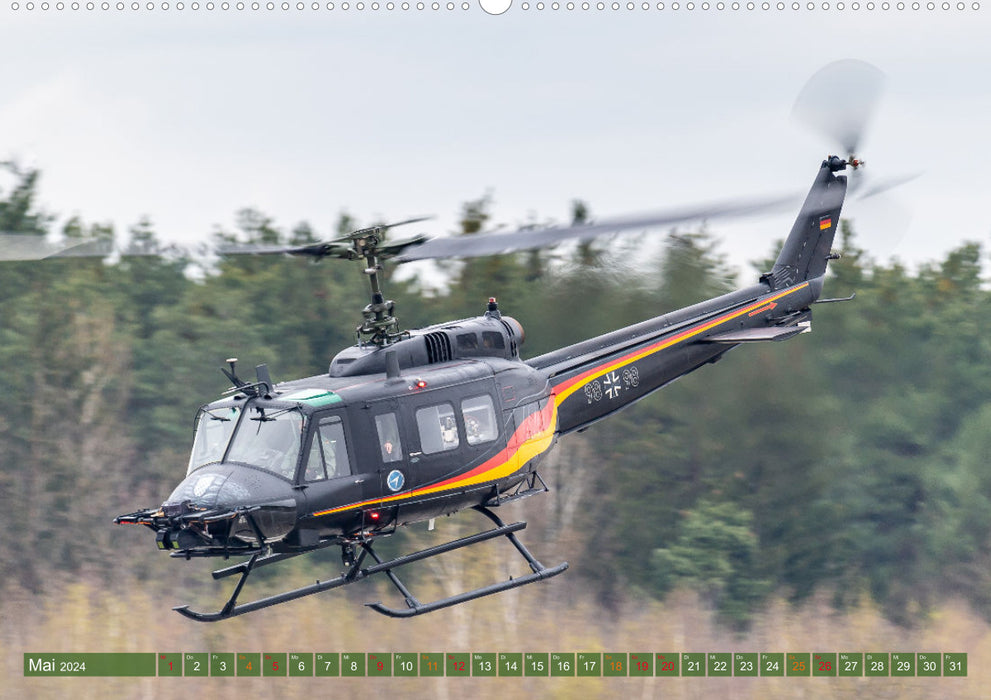 Hélicoptère en action (Calendrier mural CALVENDO 2024) 