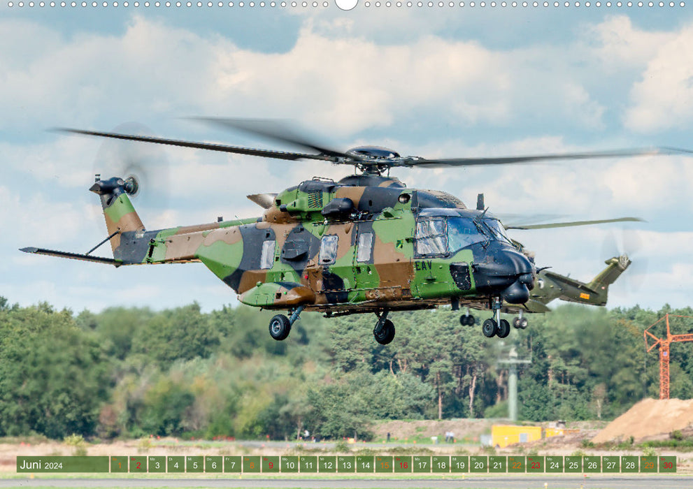 Helicopter in action (CALVENDO wall calendar 2024) 