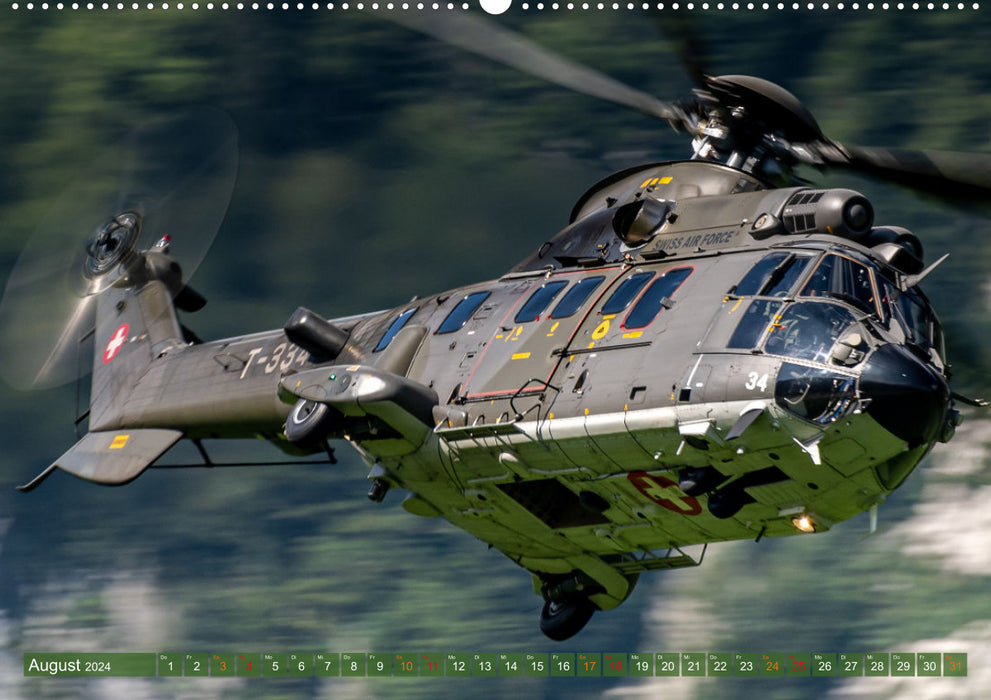Helikopter in Aktion (CALVENDO Wandkalender 2024)