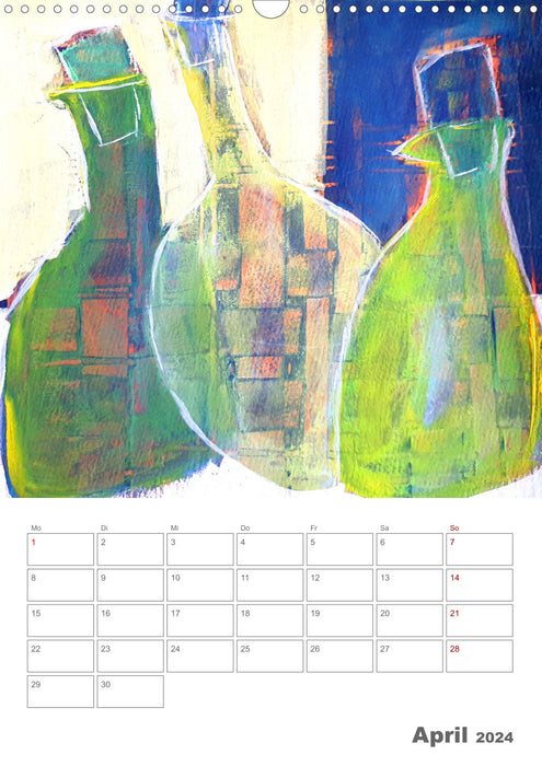 Oase der Stille - Ruhe finden in malerischen Stillleben (CALVENDO Wandkalender 2024)