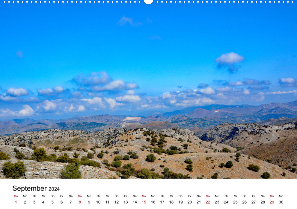 Les paysages de rêve de Crète (Calendrier mural CALVENDO Premium 2024) 