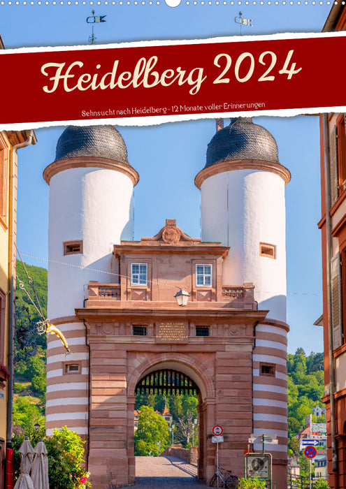 Heidelberg 2024 - Envie d'Heidelberg - 12 mois pleins de souvenirs (calendrier mural CALVENDO 2024) 