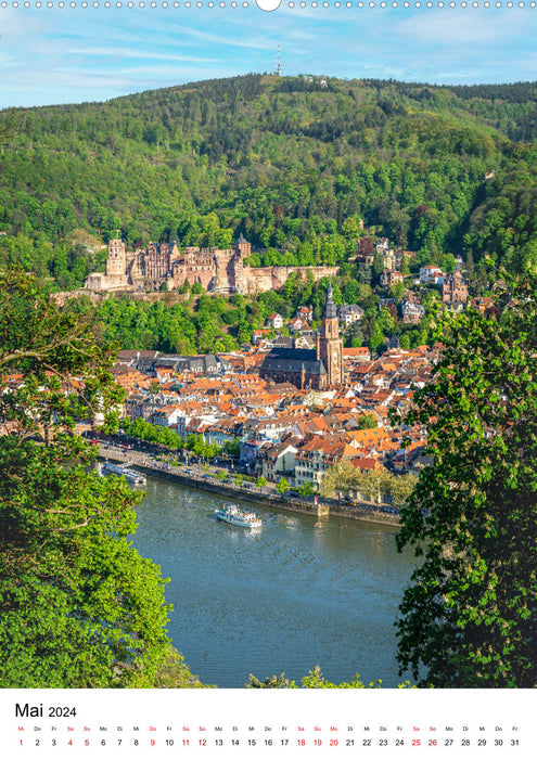 Heidelberg 2024 - Envie d'Heidelberg - 12 mois pleins de souvenirs (calendrier mural CALVENDO 2024) 