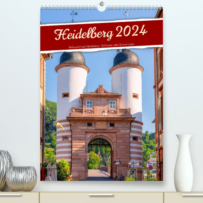 Heidelberg 2024 - Longing for Heidelberg - 12 months full of memories (CALVENDO Premium Wall Calendar 2024) 
