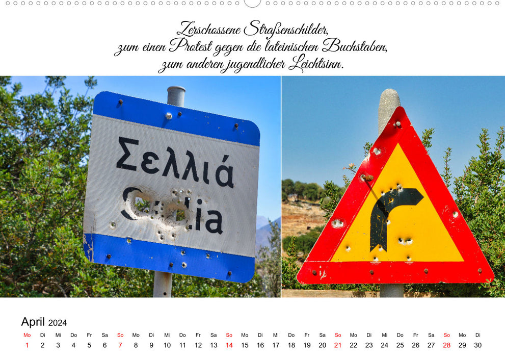 Typisch Kreta (CALVENDO Wandkalender 2024)