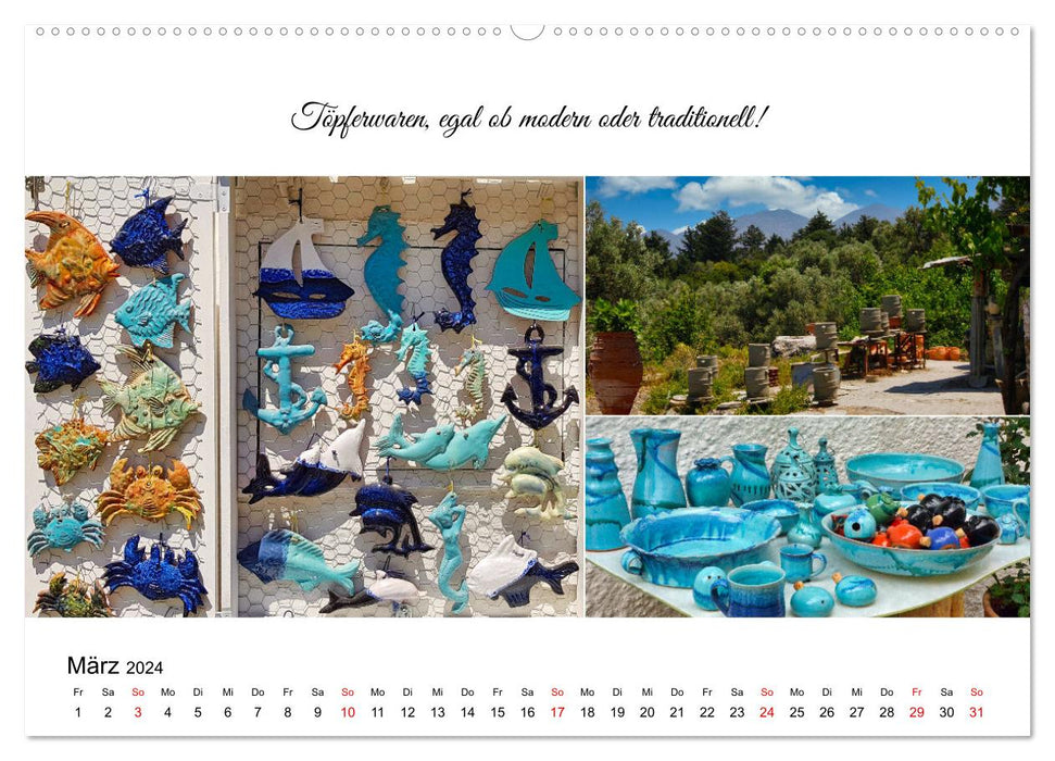 Typiquement Crète (Calvendo Premium Wall Calendar 2024) 