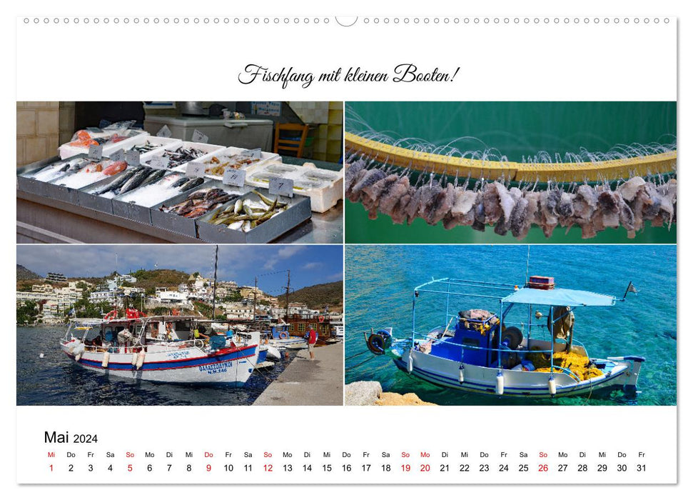 Typiquement Crète (Calvendo Premium Wall Calendar 2024) 