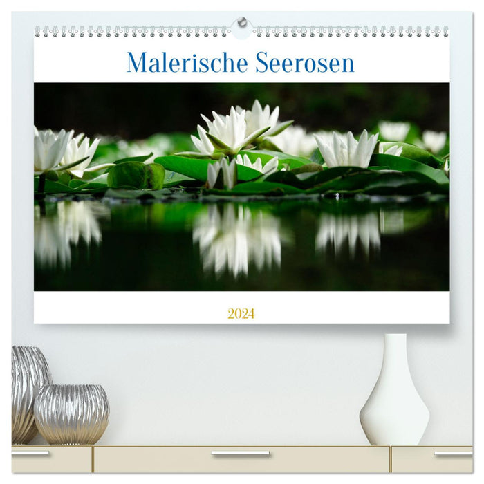 Malerische Seerosen (CALVENDO Premium Wandkalender 2024)