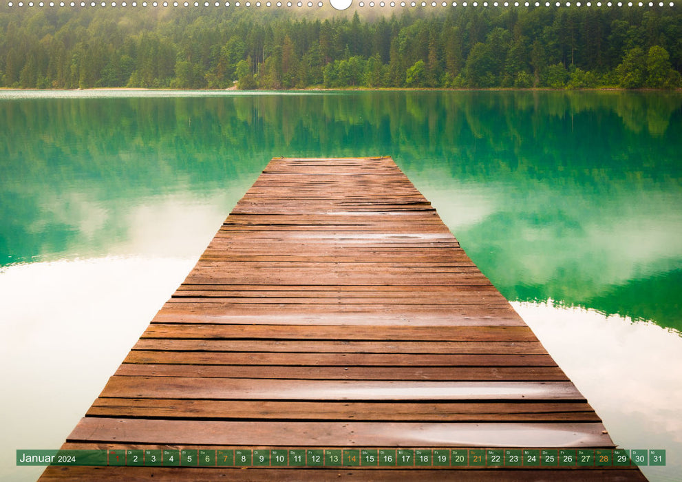 Des images pour rêver - Salutations du lac Walchensee (Calendrier mural CALVENDO Premium 2024) 