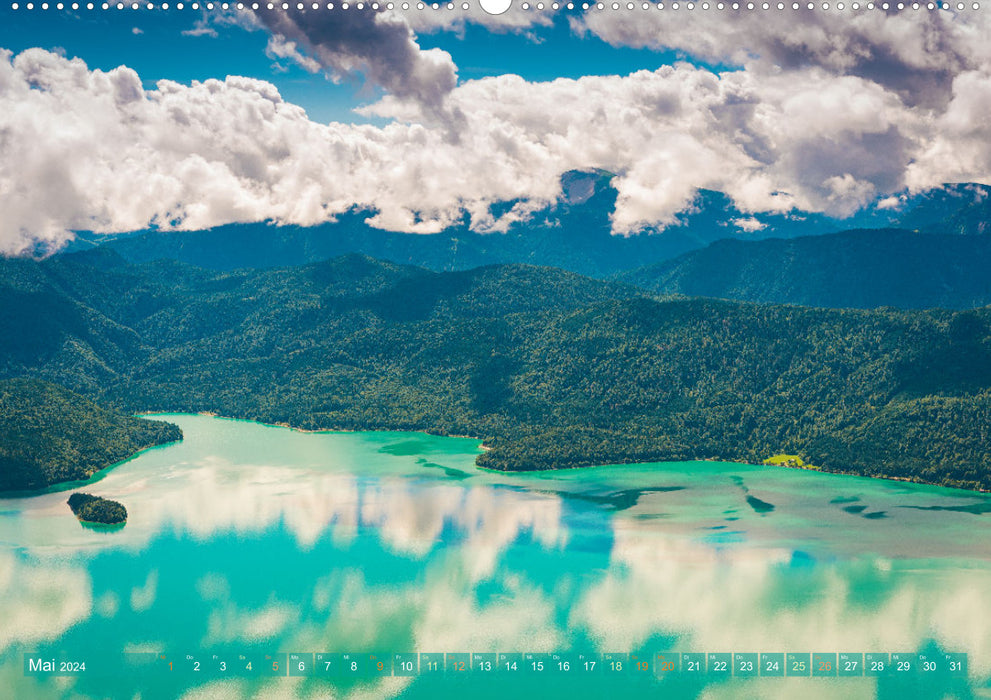 Pictures to dream about - Greetings from Walchensee (CALVENDO Premium Wall Calendar 2024) 