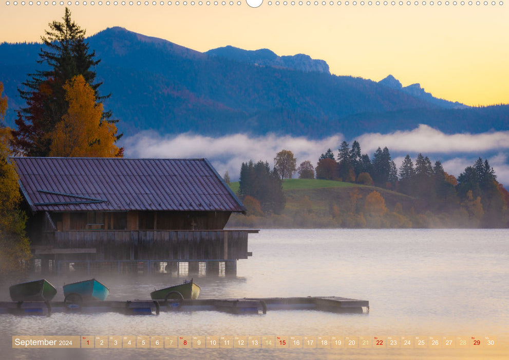Pictures to dream about - Greetings from Walchensee (CALVENDO Premium Wall Calendar 2024) 