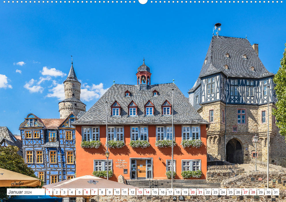 Idstein im Taunus - Former residence of the Princes of Nassau. (CALVENDO Premium Wall Calendar 2024) 