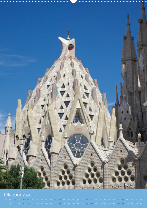 Sagrada Família - Le chef-d'œuvre inachevé de Gaudí (Calendrier mural CALVENDO 2024) 