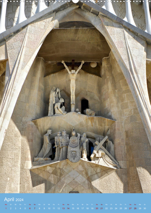 Sagrada Família - Gaudí's unfinished masterpiece (CALVENDO wall calendar 2024) 