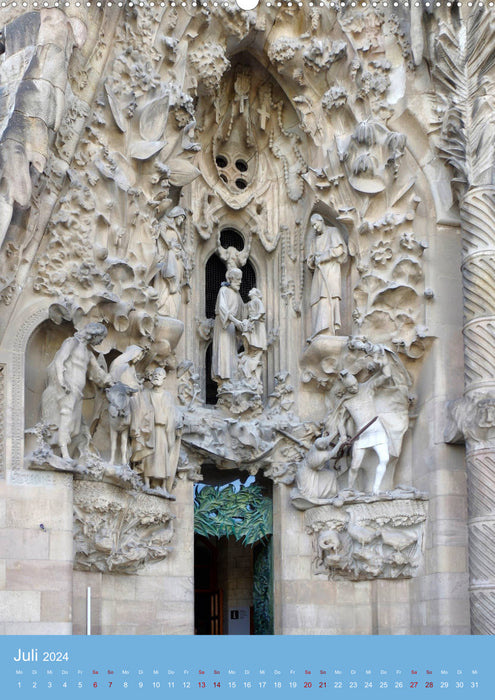Sagrada Família - Gaudí's unfinished masterpiece (CALVENDO wall calendar 2024) 