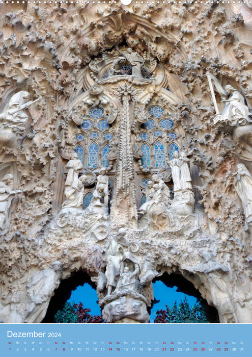Sagrada Família - Gaudí's unfinished masterpiece (CALVENDO Premium Wall Calendar 2024) 