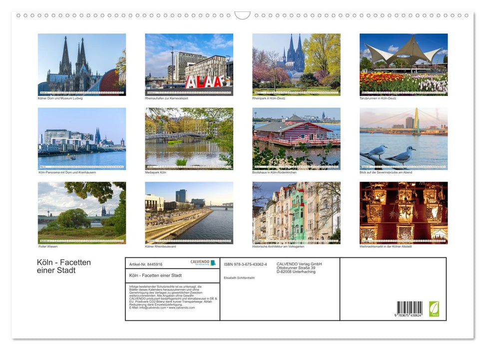 Köln - Facetten einer Stadt (CALVENDO Wandkalender 2024)