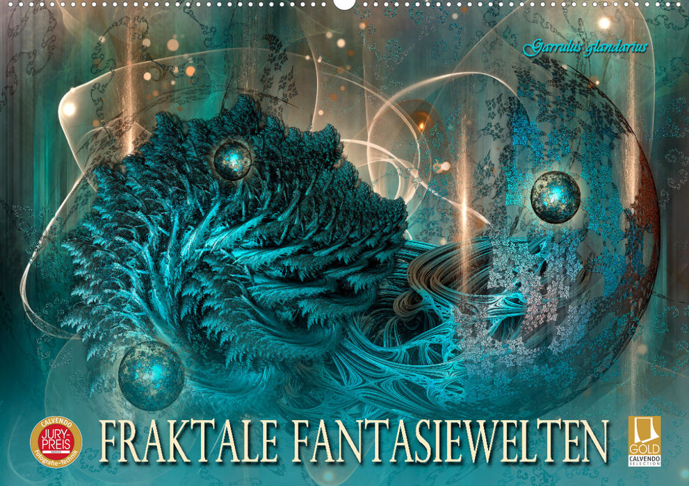 Fractal fantasy worlds (CALVENDO wall calendar 2024) 