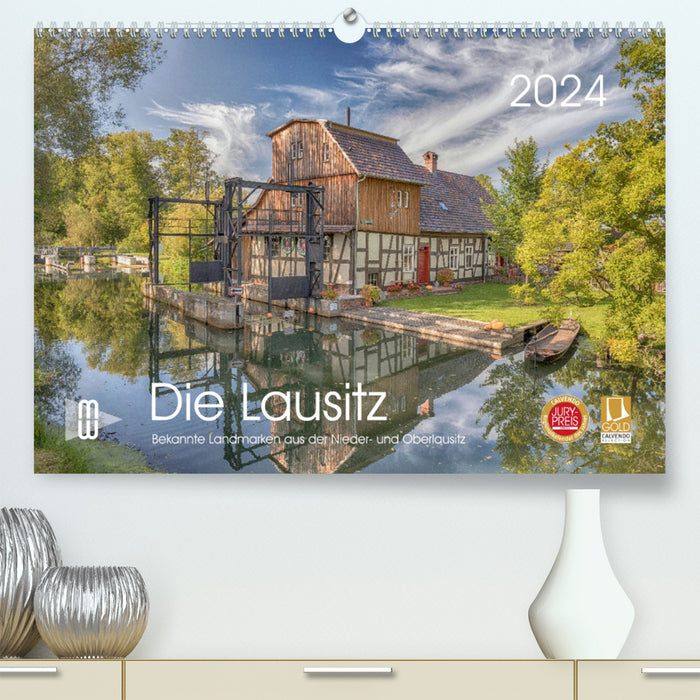 Die Lausitz - Landmarken der Nieder- und Oberlausitz (CALVENDO Premium Wandkalender 2024)