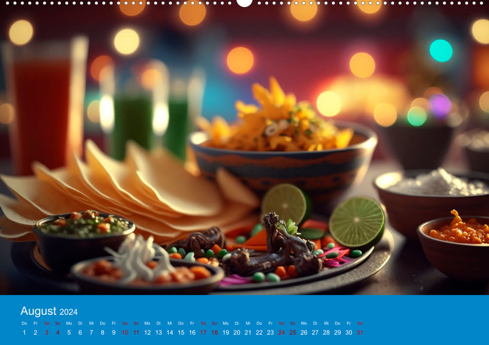 Colors of Mexico: A colorful journey through the seasons (CALVENDO Premium Wall Calendar 2024) 
